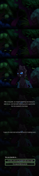 Size: 800x3600 | Tagged: safe, artist:vavacung, imported from derpibooru, changeling, timber wolf, series:an unexpected love life of little changeling, comic