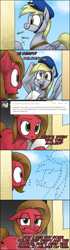 Size: 1086x3880 | Tagged: safe, artist:erudier, imported from derpibooru, derpy hooves, oc, oc:pun, earth pony, pony, female, letter, mare