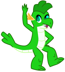 Size: 1827x2023 | Tagged: safe, artist:melisareb, imported from derpibooru, oc, oc only, oc:tarkan809 the dragon, dragon, dancing, requested art, simple background, solo, transparent background