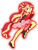 Size: 920x1200 | Tagged: safe, artist:sapphiregamgee, imported from derpibooru, sunset shimmer, equestria girls, equestria girls series, forgotten friendship, boots, clothes, female, fingerless gloves, gloves, hairband, leggings, looking at you, ponied up, raised eyebrow, shoes, simple background, sleeveless, smiling, solo, spiked headband, super ponied up, transparent background