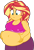Size: 2000x2938 | Tagged: safe, artist:steampunk-brony, imported from derpibooru, sunset shimmer, human, equestria girls, adorafatty, bbw, belly, belly button, belly grab, big belly, big breasts, breasts, busty sunset shimmer, clothes, cute, fat, female, high res, implied weight gain, need to go on a diet, need to lose weight, obese, shimmerbetes, show accurate, slobset shimmer, solo, squishy, squishy belly, vector, wake up!: rainbow dash, weight gain