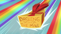 Size: 1920x1080 | Tagged: safe, imported from derpibooru, equestria girls, equestria girls series, holidays unwrapped, spoiler:eqg series (season 2), dashing through the mall, title card