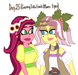 Size: 913x875 | Tagged: safe, artist:ktd1993, imported from derpibooru, gloriosa daisy, vignette valencia, equestria girls, 25, 30 day otp challenge, female, gloriette, lesbian, shipping