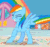 Size: 436x409 | Tagged: safe, imported from derpibooru, screencap, rainbow dash, pegasus, pony, she's all yak, adorkable, animated, bipedal, cropped, cute, dancing, dashabetes, dork, female, gif, pony prance, solo