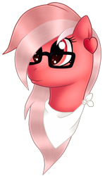 Size: 2153x3607 | Tagged: safe, artist:cindydreamlight, artist:cindystarlight, imported from derpibooru, oc, oc only, pony, bust, female, glasses, mare, portrait, simple background, solo, transparent background