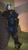 Size: 2160x3840 | Tagged: safe, artist:unie, imported from derpibooru, shining armor, alicorn, anthro, plantigrade anthro, 3d, alicornified, armor, battle suit, halo (series), hand on cheek, horn, leaning, looking at you, male, prince shining armor, race swap, railgun, rock, shiningcorn, solo, source filmmaker, sunset, tongue out, weapon, wings