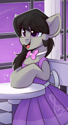 Size: 1059x1938 | Tagged: safe, artist:shadowreindeer, imported from derpibooru, octavia melody, earth pony, pony, clothes, cute, dress, female, grand galloping gala, mare, solo, tavibetes