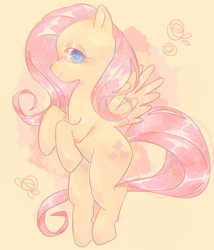 Size: 1815x2121 | Tagged: safe, artist:faun-buns, artist:faunbuns, imported from derpibooru, fluttershy, pegasus, pony, colored pupils, cute, female, lidded eyes, looking at you, mare, profile, shyabetes, solo