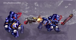 Size: 2398x1270 | Tagged: safe, imported from derpibooru, pony, ponified, space marine, warhammer (game), warhammer 40k