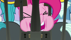 Size: 1920x1080 | Tagged: safe, imported from derpibooru, screencap, brick house, pinkie pie, tough break, the last laugh, security guard