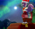 Size: 3000x2513 | Tagged: safe, artist:flash_draw, imported from derpibooru, oc, oc only, earth pony, pony, aurora borealis, butt, chimney, chimney dust, chocolate, christmas, christmas lights, christmas star, christmas tree, christmas wreath, clothes, coal, commission, complex background, detailed, dock, featureless crotch, food, holiday, holly, hot chocolate, house, male, moon, mountain, plot, roof, scarf, socks, solo, tail, thigh highs, thighs, tree, wreath
