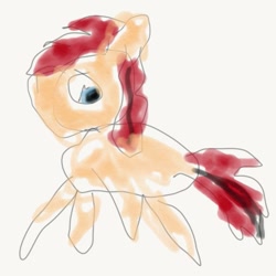 Size: 1081x1080 | Tagged: safe, artist:alexskleinewelt, imported from derpibooru, oc, oc only, oc:alex bash, 1000 hours in gimp, 1000 hours in ms paint, adobe sketch, an attempt was made, first try, rough sketch, simple background