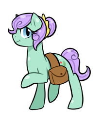 Size: 500x600 | Tagged: safe, artist:jagga-chan, imported from derpibooru, oc, oc only, oc:remedy, earth pony, pony, female, mare, saddle bag, solo