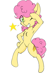 Size: 1536x2048 | Tagged: safe, artist:larrykitty, artist:php156, imported from derpibooru, li'l cheese, pony, the last problem, ambiguous gender, armpits, bipedal, chest fluff, foal, male, simple background, solo, wingding eyes