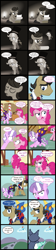 Size: 2000x8953 | Tagged: safe, artist:magerblutooth, imported from derpibooru, diamond tiara, filthy rich, pinkie pie, rainbow dash, oc, oc:aunt spoiled, oc:dazzle, oc:handy dandy, oc:il, cat, earth pony, imp, pegasus, pony, comic:diamond and dazzle, clothes, cloud, comic, flashback, oil lamp, sleeping, sugarcube corner, typewriter