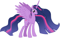 Size: 14622x9290 | Tagged: safe, alternate version, artist:andoanimalia, imported from derpibooru, twilight sparkle, alicorn, pony, the last problem, absurd resolution, accessory-less edit, cutie mark, ethereal mane, female, mare, older, older twilight, princess twilight 2.0, simple background, solo, starry mane, transparent background, twilight sparkle (alicorn)