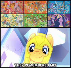 Size: 1138x1083 | Tagged: safe, edit, edited screencap, imported from derpibooru, screencap, aloe, angel bunny, apple bloom, apple rose, applejack, auntie applesauce, autumn blaze, babs seed, berry punch, berryshine, big daddy mccolt, big macintosh, bon bon, boneless, boneless 2, bow hothoof, braeburn, bright mac, bulk biceps, burnt oak, capper dapperpaws, carrot cake, cattail, cheerilee, cheese sandwich, cherry jubilee, clear sky, cloudy quartz, coco pommel, coloratura, cotton (g4), cranky doodle donkey, cup cake, daring do, derpy hooves, diamond tiara, discord, dj pon-3, doctor fauna, doctor muffin top, doctor whooves, double diamond, fancypants, featherweight, flam, flash magnus, flash sentry, flim, fluttershy, gabby, gallus, garble, gentle breeze, gilda, goldie delicious, grand pear, granny smith, gummy, hoity toity, igneous rock pie, iron will, limestone pie, little strongheart, lotus blossom, luster dawn, lyra heartstrings, marble pie, matilda, maud pie, mayor mare, meadowbrook, mistmane, moondancer, mudbriar, night glider, night light, nurse redheart, ocellus, octavia melody, opalescence, owlowiscious, party favor, pear butter, pharynx, photo finish, pinkie pie, pipsqueak, plaid stripes, posey shy, pound cake, prince rutherford, princess cadance, princess celestia, princess ember, princess flurry heart, princess luna, pumpkin cake, quibble pants, rainbow dash, rarity, rockhoof, roseluck, rumble, saffron masala, sandbar, sassy saddles, scootaloo, shining armor, silver spoon, silverstream, sky beak, sky stinger, smolder, snails, snips, soarin', somnambula, spike, spitfire, star swirl the bearded, starlight glimmer, stygian, sugar belle, sunburst, sunset shimmer, sweetie belle, sweetie drops, tank, tempest shadow, tender taps, terramar, thunderlane, time turner, tree hugger, trixie, trouble shoes, twilight sparkle, twilight velvet, twinkle (g4), twirly, twist, vapor trail, vinyl scratch, wind sprint, windy whistles, winona, yona, zecora, zephyr breeze, zippoorwhill, abyssinian, alicorn, alligator, breezie, buffalo, changedling, changeling, draconequus, dragon, earth pony, griffon, hippogriff, kirin, minotaur, pegasus, pony, rabbit, tortoise, unicorn, yak, zebra, equestria girls, equestria girls (movie), my little pony: the movie, season 9, the last problem, animal, bloodstone scepter, caption, clothes, cute, cutie mark crusaders, diasentres, dragon lord ember, finale, flying, galloping, gigachad spike, granny smith's scarf, granny smith's shawl, leaping, male, mane six, mccolt family, older, older applejack, older fluttershy, older mane six, older pinkie pie, older rainbow dash, older rarity, older spike, older twilight, prince pharynx, princess twilight 2.0, pronking, shyabetes, skunk stripe, stallion, subverted meme, the magic of friendship grows, they forgot about me, trotting, twilight sparkle (alicorn), unnamed breezie, unnamed character, wall of tags, wind spring, winged spike, wings