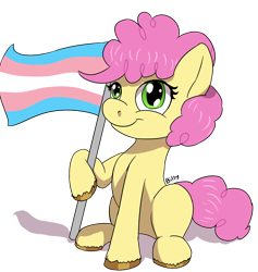 Size: 2480x2617 | Tagged: safe, artist:mcsplosion, imported from derpibooru, li'l cheese, earth pony, pony, the last problem, argument in the comments, colt, flag, foal, headcanon, male, pride, pride flag, simple background, trans boy, trans male, transgender, transgender pride flag, transparent background