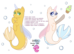 Size: 4745x3467 | Tagged: safe, artist:dianamur, artist:doraair, imported from derpibooru, oc, oc only, seapony (g4), base, collaboration, cyrillic, duo, russian, simple background, translated in the comments, transparent background