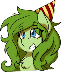 Size: 1280x1523 | Tagged: safe, artist:spheedc, imported from derpibooru, oc, oc only, oc:lief, pegasus, pony, commission, digital art, hat, party hat, simple background, solo, transparent background