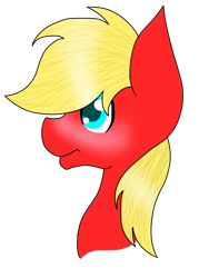 Size: 720x960 | Tagged: safe, artist:souly-cat, imported from derpibooru, oc, oc only, earth pony, pony, blushing, bust, earth pony oc, simple background, solo, transparent background
