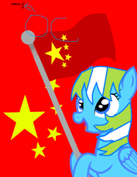 Size: 906x1169 | Tagged: safe, imported from derpibooru, oc, china, flag, needs more saturation