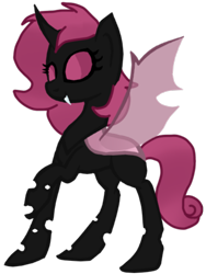 Size: 1601x2126 | Tagged: safe, artist:kaifloof, artist:th3bluerose, derpibooru exclusive, imported from derpibooru, oc, oc only, oc:idem, changeling, 2020 community collab, derpibooru community collaboration, base used, changeling oc, female, pink changeling, simple background, solo, transparent background