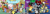 Size: 2384x670 | Tagged: safe, artist:amigogogo, artist:kayman13, edit, imported from derpibooru, ahuizotl, applejack, chimera sisters, cozy glow, daring do, daybreaker, discord, doctor caballeron, fido, fluttershy, grogar, iron will, kevin (changeling), king sombra, lord tirek, mane-iac, manny roar, nightmare moon, pinkie pie, princess cadance, princess celestia, princess luna, queen chrysalis, rainbow dash, rarity, rover, spike, spot, starlight glimmer, tempest shadow, thorax, trixie, twilight sparkle, bugbear, centaur, changedling, changeling, changeling queen, chimera, cockatrice, dragon, griffon, hippogriff, hydra, manticore, minotaur, pony, pukwudgie, yak, antagonist, cole macgrath, evil, female, good, hero, infamous, kevin, king thorax, logo, logo edit, male, mane seven, mane six, multiple heads, my little pony logo, protagonist, reformed four, royal sisters, stallion, text, three heads, villian, wrong aspect ratio