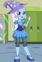 Size: 403x599 | Tagged: safe, artist:fistron, imported from derpibooru, trixie, equestria girls, witch