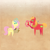 Size: 2000x2000 | Tagged: safe, anonymous artist, imported from derpibooru, big macintosh, fluttershy, pony, series:12 days of hearth's warming, series:fm holidays, 12 days of christmas, box, christmas, fake horn, female, fluttermac, glowing horn, hearth's warming, holiday, horn, male, pointy ponies, shipping, smiling, snow, straight, texture, twelve days of christmas