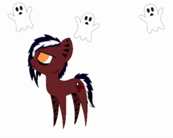 Size: 500x400 | Tagged: safe, artist:auroraswirls, imported from derpibooru, oc, oc only, oc:private i, earth pony, ghost, pony, animated, base used, chibi, earth pony oc, gif, looking up, male, simple background, solo, stallion, transparent background