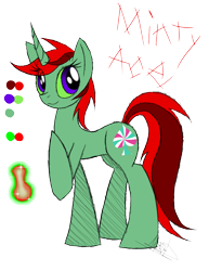 Size: 888x1150 | Tagged: safe, artist:didun850, imported from derpibooru, oc, oc only, oc:minty ace, pony, unicorn, eye clipping through hair, female, horn, mare, raised hoof, signature, simple background, smiling, transparent background, unicorn oc