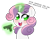 Size: 739x578 | Tagged: safe, artist:naniibanani, imported from derpibooru, sweetie belle, pony, unicorn, bust, cute, delet this, female, glock, gun, levitation, magic, pistol, simple background, solo, telekinesis, text, transparent background, vulgar, weapon