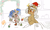 Size: 5000x3000 | Tagged: safe, artist:ruef, imported from derpibooru, oc, oc only, oc:mach diamond, oc:rewind, pony, unicorn, christmas, christmas cookies, cloven hooves, cookie, duo, female, food, holiday, icing bag, interspecies offspring, mother and child, mother and daughter, offspring, parent:oc:delta dart, parent:oc:rewind, parents:oc x oc, patreon, patreon reward
