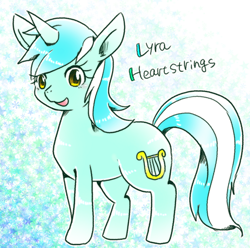 Size: 600x594 | Tagged: safe, artist:135sky, imported from derpibooru, lyra heartstrings, pony, unicorn, cute, female, lyrabetes, mare, open mouth, pixiv, solo