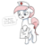 Size: 1150x1186 | Tagged: safe, artist:anonymous, imported from derpibooru, nurse redheart, earth pony, pony, /mlp/, 4chan, drawthread, female, git gud, simple background, solo, speech bubble, text, white background