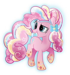Size: 4848x5150 | Tagged: safe, artist:lincolnbrewsterfan, derpibooru exclusive, imported from derpibooru, pinkie pie, crystal pony, earth pony, pony, crystallized, female, rainbow power, rainbow power-ified, simple background, solo, transparent background, vector
