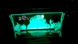 Size: 960x540 | Tagged: safe, artist:paradigmpizza, imported from derpibooru, queen chrysalis, changeling, changeling queen, animated, car, etching, female, gif, irl, miata, photo