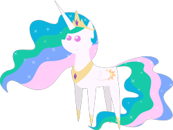 Size: 4747x3585 | Tagged: safe, artist:estories, edit, editor:slayerbvc, imported from derpibooru, princess celestia, alicorn, pony, celestia's crown, cropped, female, hoof shoes, jewelry, mare, peytral, pointy ponies, regalia, simple background, solo, transparent background, vector