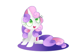 Size: 1400x1000 | Tagged: safe, artist:andromedasparkz, imported from derpibooru, sweetie belle, pony, unicorn, colored pupils, cute, diasweetes, female, filly, open mouth, simple background, sitting, solo, transparent background
