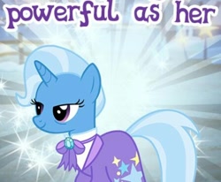 Size: 448x370 | Tagged: safe, imported from derpibooru, trixie, the last problem, cropped, gameloft, meme, older trixie, wow! glimmer