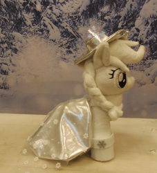 Size: 2200x2424 | Tagged: safe, artist:crazyditty, imported from derpibooru, applejack, spirit of hearth's warming past, a hearth's warming tail, hearth's warming eve, holiday, irl, photo, plushie