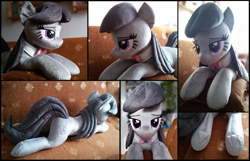 Size: 2047x1315 | Tagged: safe, artist:littlefairyswonders, artist:rosamariposacrafts, imported from derpibooru, octavia melody, pony, irl, life size, photo, plushie, solo