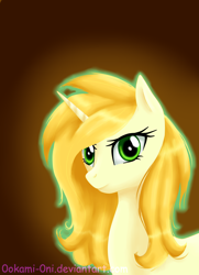 Size: 2168x3000 | Tagged: safe, artist:0okami-0ni, imported from derpibooru, oc, oc only, pony, bust, simple background, solo