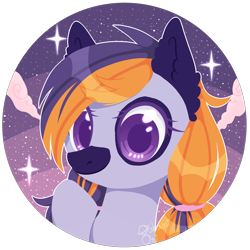 Size: 3000x3000 | Tagged: safe, artist:0okami-0ni, imported from derpibooru, oc, oc only, oc:black night comet, pony, bust, coat markings, colored ears, dark mask (facial marking), facial markings, simple background, solo, transparent background