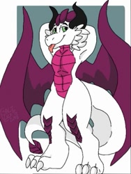 Size: 385x512 | Tagged: safe, imported from derpibooru, oc, oc only, oc:aeryn, dragon, armpits, cute, not pony related