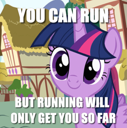 Size: 631x634 | Tagged: safe, edit, edited screencap, imported from derpibooru, screencap, twilight sparkle, alicorn, pony, pinkie pride, caption, cropped, female, image macro, meme, solo, text, twilight sparkle (alicorn), wrong neighborhood