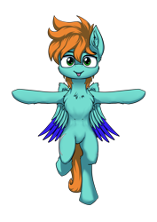 Size: 4677x6614 | Tagged: safe, artist:calena, derpibooru exclusive, imported from derpibooru, oc, oc only, pegasus, pony, 2020 community collab, derpibooru community collaboration, absurd resolution, bipedal, community related, female, requested art, simple background, solo, t pose, transparent background