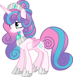 Size: 600x630 | Tagged: safe, artist:space-higanbana, imported from derpibooru, princess flurry heart, pony, base used, female, older, show accurate, simple background, solo, transparent background