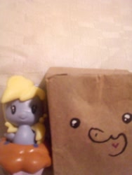 Size: 1536x2048 | Tagged: safe, imported from derpibooru, derpy hooves, oc, oc:paper bag, cutie mark crew, irl, photo, toy